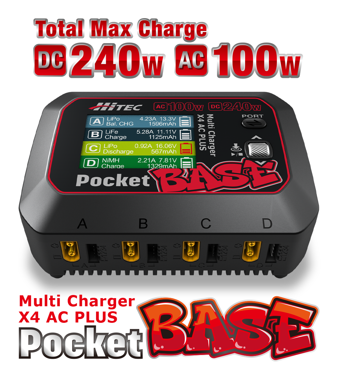 Total Max Charge DC 240W／AC 100W