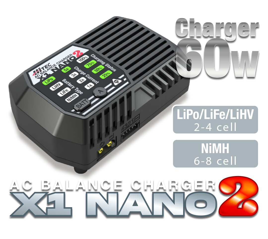 AC BALANCE CHARGER X1 NANO 2　ACバランス充電器 ［ X1 ナノ 2 ］