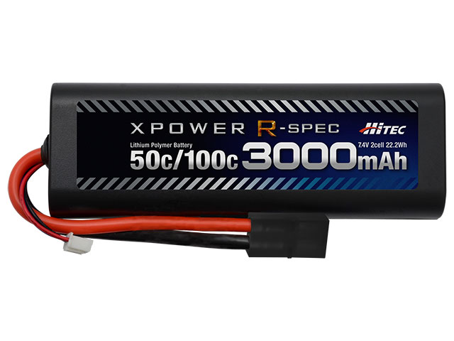 XPOWER R-SPEC Li-Po 7.4V 3000mAh 50C/100C タミヤタイプコネクター