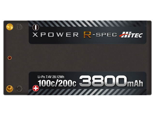 XPOWER R-SPEC Li-Po 7.4V 3800mAh 100C/200C | Hitec Multiplex Japan 