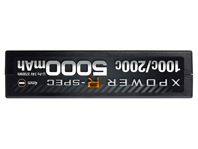 XPOWER R-SPEC Li-Po 7.4V 5000mAh 100C/200C サイド