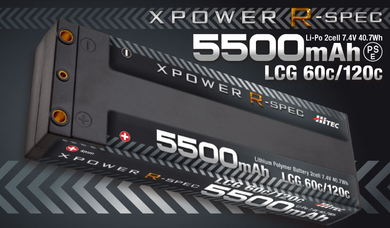 XPOWER R-SPEC Li-Po 7.4V 5500mAh LCG 60C/120C