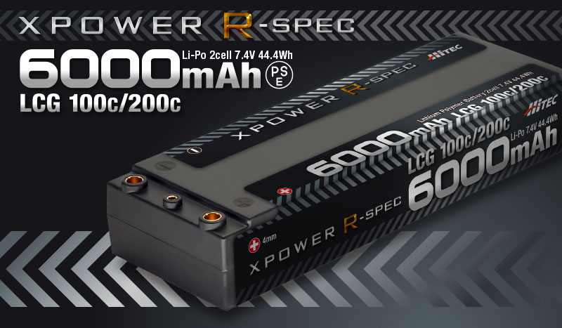 XPOWER R-SPEC Li-Po 7.4V 6000mAh LCG 100C/200C