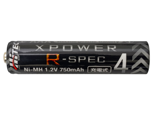充電式電池［ XPOWER R-SPEC AAA750mAh ］