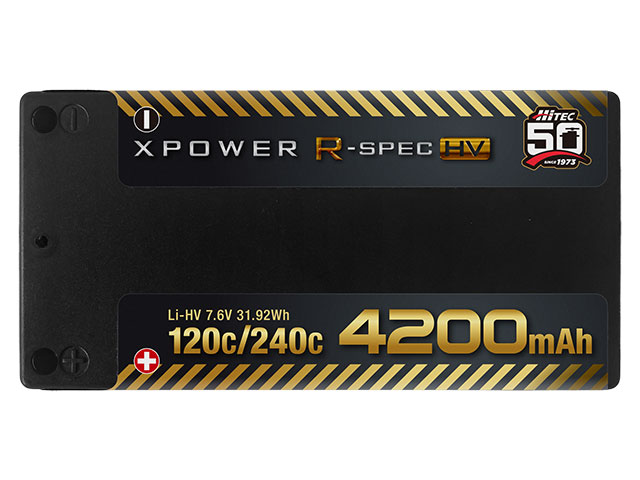 XPOWER R-SPEC HV Li-HV 7.6V 4200mAh 120C/240C 50周年モデル 表面