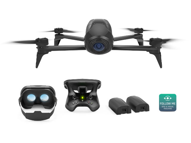 Parrot Bebop 2 FVP +バッグ 予備バッテリー 今年購入商品ホビーラジコン