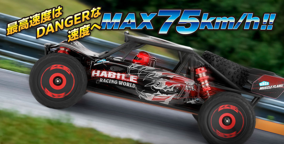 最高速度はDANGERな速度へ、MAX 75km/h‼