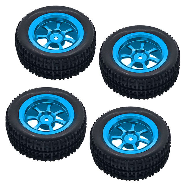 メタルアップグレードパーツ ブルー WLC-1269 WLC-1270 タイヤセット（DRIVING）
