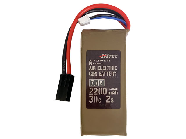 XPOWER R-SPEC AIR ELECTRIC GUN BATTERY Li-Po 7.4V 2200mAh 30C 2S | Hitec  Multiplex Japan Inc.