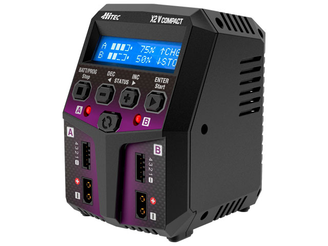 AC charger X2 Vertical Compact［ ACチャージャー X2 バーティカル コンパクト ］ | Hitec  Multiplex Japan Inc.