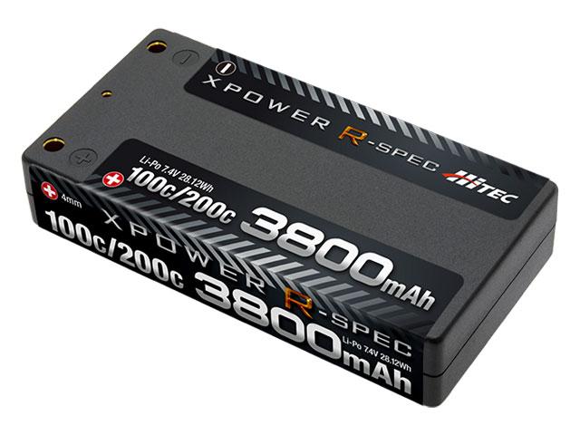 XPOWER R-SPEC Li-Po 7.4V 3800mAh 100C/200C | Hitec Multiplex Japan
