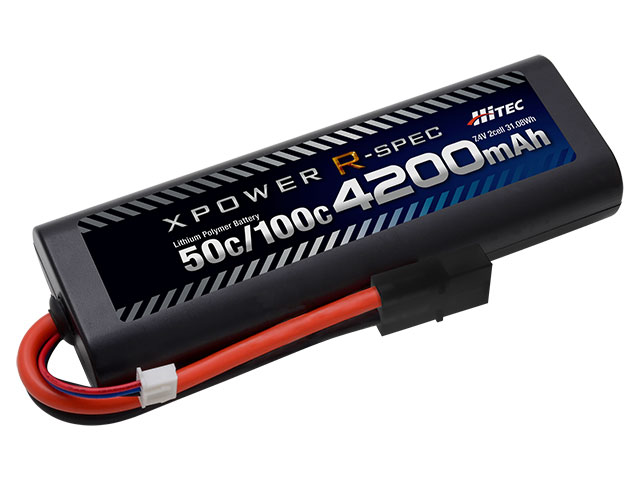 XPOWER R-SPEC Li-Po 7.4V 4200mAh 50C/100C タミヤタイプコネクター ...